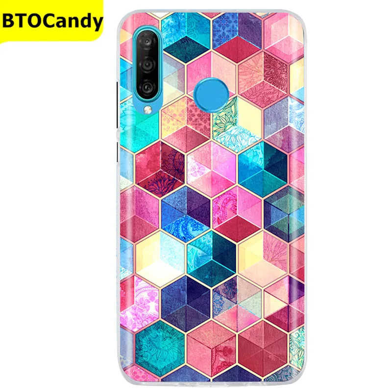 Case For Huawei P30 Lite Pro Case Tpu Cute Back Cover On For Fundas Huawei P30lite Case P 30 lite pro P30pro Soft Silicone Case phone flip cover Cases & Covers