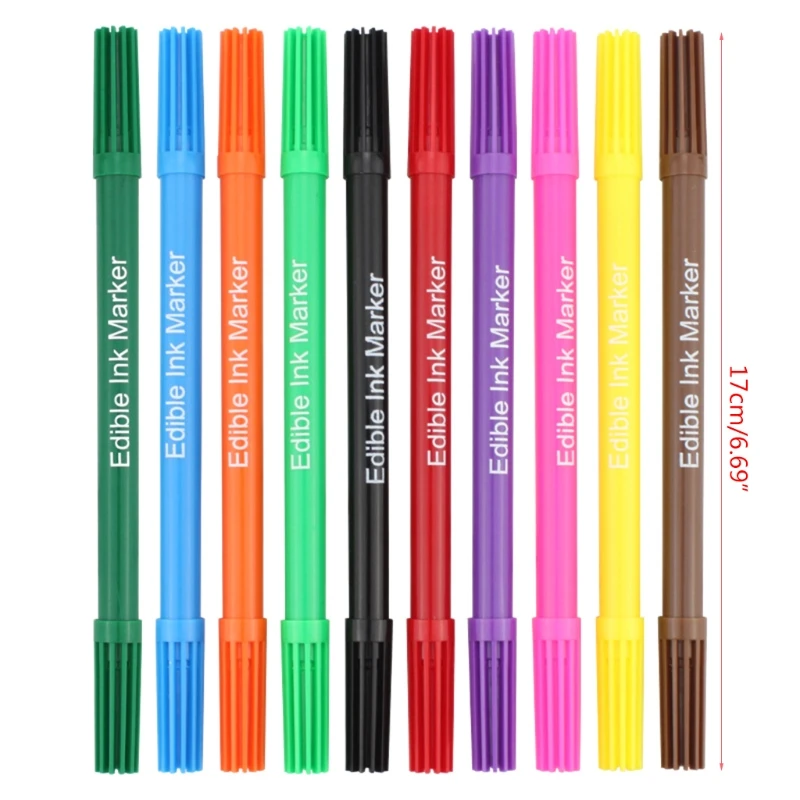 Food Coloring Pen food coloring pens Food Coloring Marker Double Sided Grade Gourmet Writers for Cake Cookie Fondant Decorating Gift