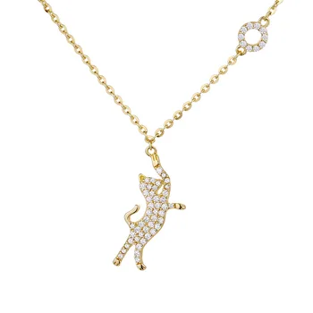 

2020 New Cute cat Diamond design Women's necklace Fashion romance festival Party gift for women girl