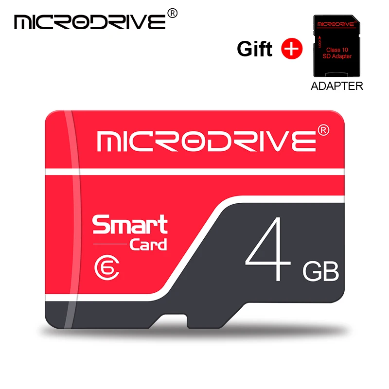 Micro SD TF карта 4 ГБ 8 ГБ 16 ГБ 32 ГБ 64 ГБ 128 Гб класс 10 Флэш-память Microsd карта 8 16 32 64 128 ГБ для смартфона адаптер - Емкость: 4 ГБ