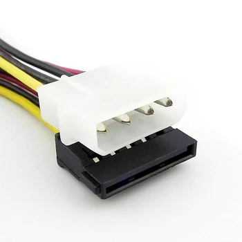 

IDE 4-Pin Male To Serial ATA SATA 15-Pin Female Power Adapter Cable DQ-Drop