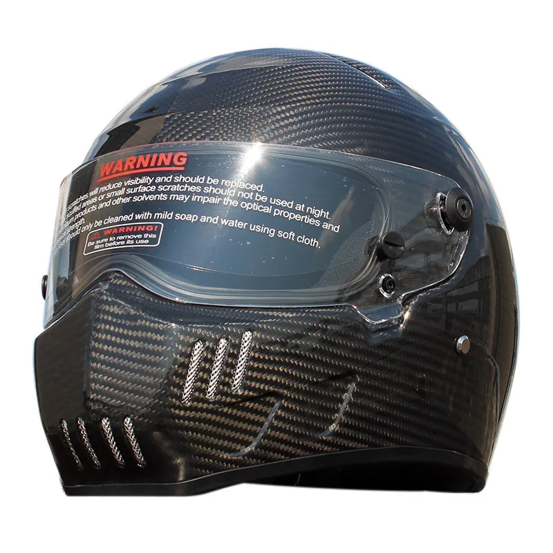 Мотоциклетный шлем из углеродного волокна с полным лицевым покрытием Casco Moto