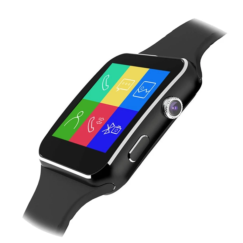 

Smart Watch Men Support SIM TF Card Camera Bluetooth Dial with Camera Press Sn for iPhone Xiaomi Android IOS
