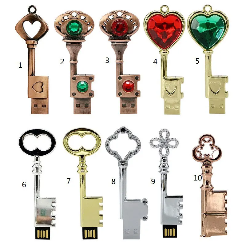 KRY metal mini key flash memory 2.0 thumb drive 4GB 8GB 16GB 32GB 64GB creative crystal high speed stick | Компьютеры и офис