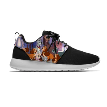 

Tramp and the Lady Cartoon Cool Funny Lovely Kids Sport Running Shoes Casual Breathable 3D Sneakers Gift For Children Boys Girls