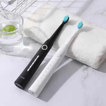 

Fashion 5 Modes Sonic Electric Toothbrush Rechargeable USB Ultra Sonic Tooth Brush Waterproof for Adults Teeth Whitening Cleaner