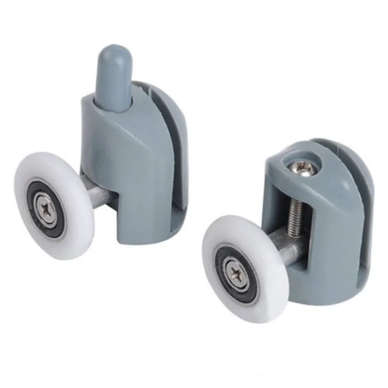 8pcs/set Bathroom Shower Door Sliding Cabins Pulley Castor Enclosures Runners Upper Lower Rollers Wheels-2