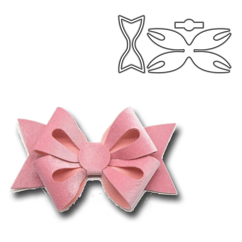 

Fancy Bow-Tie Scrapbook Die Cuts Diy Scrapbooking Photo Album Bow Knot Metal Cutting Dies New 2021