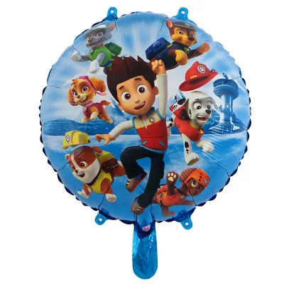 Paw Patrol/украшение на день рождения, фигурки, игрушки Paw Patrol, воздушные шары, вечерние игрушки, детские игрушки для девочек, Чейз, Marshall, баллон - Цвет: 24