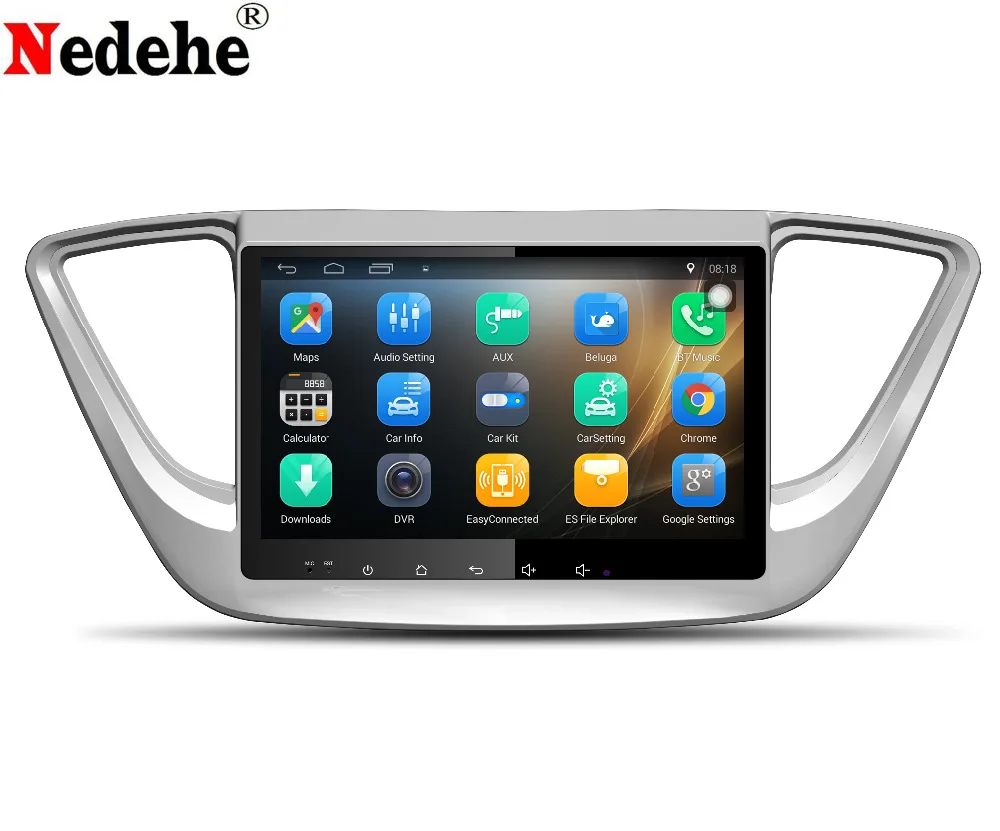 Nedehe 9 дюймов Восьмиядерный 2G + 32G Android 8 0 автомобильный dvd плеер GPS навигация