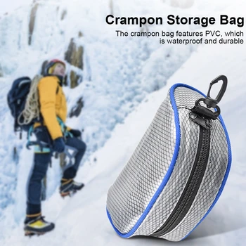 

Crampon Bag For Outdoor Sports Crampon Storage Bags With Zipper For Mountaineering Climbing Camping Hiking