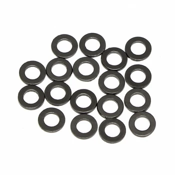

100Pcs M1.65 Graphite nylon plastic washers thin flat pad black plumbago gasket 4mm-4.5mm OD 0.15mm-0.6mm thickness