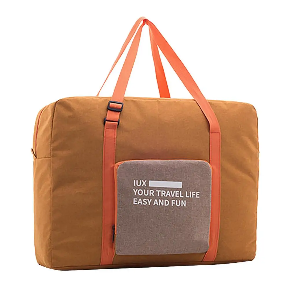 Мужские дорожные сумки, водонепроницаемая нейлоновая складная сумка для ноутбука, Большая вместительная сумка для багажа, дорожные сумки, портативные wo мужские сумки#1001 - Цвет: Оранжевый