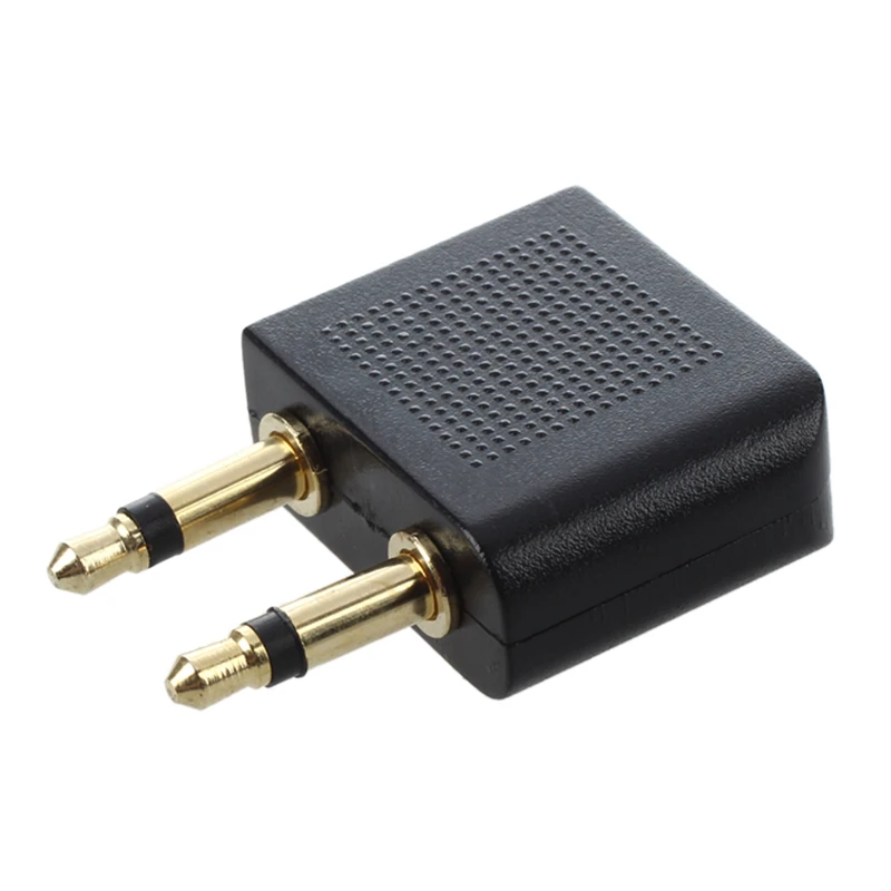 3 5 mm x 3 5 mm Aircraft Airline Travel Headphone Jack audio Adapter 1