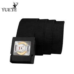 Men's high quality nylon belt plastic leisure sports belt