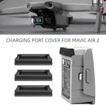 

3pcs Soft Silicone 3pcs Soft Silicone Battery Terminal Optional Silicone Cap Dust-proof Battery Port Protec for DJI Mavic Air 2