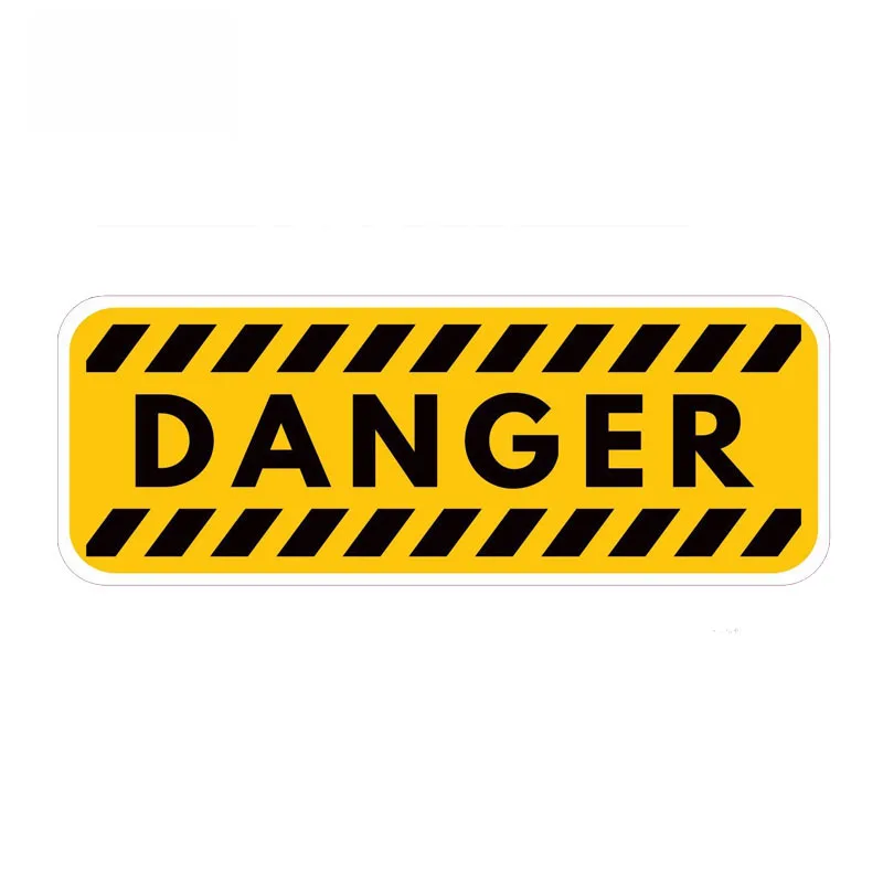 

Danger Warning Reminding Decals of The Car Sticker Personality Automobile Accessories Waterproof Sunscreen Decals PVC,16cm*6cm