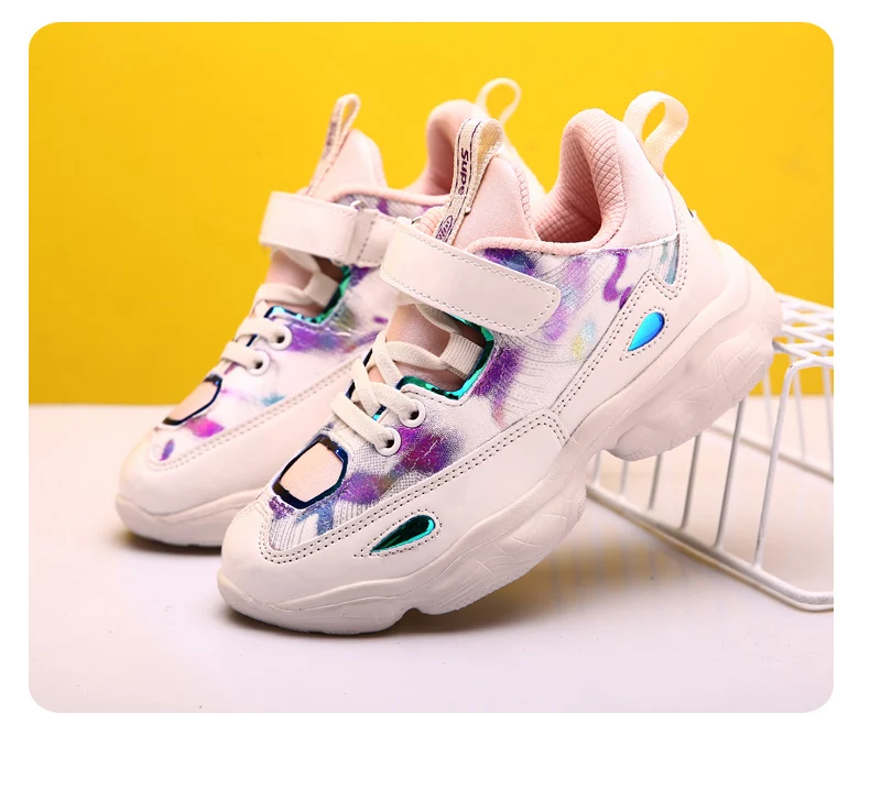 BENZELOR spring autumn fashion kids shoes children girls sneakers Casual lightweight lovely princess Sport Breathable