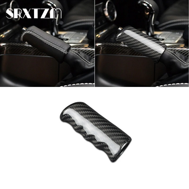 

Carbon Fiber For Mercedes Benz G Class W463 2000-2019 Accessories Interior Trim Car Handbrake Grips Cover Sticker