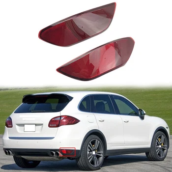 

For-Porsche Cayenne 2011-2014 Rear Bumper Brake Light Warning Lamp Reflector Light Tail Fog Light Fog Lamp