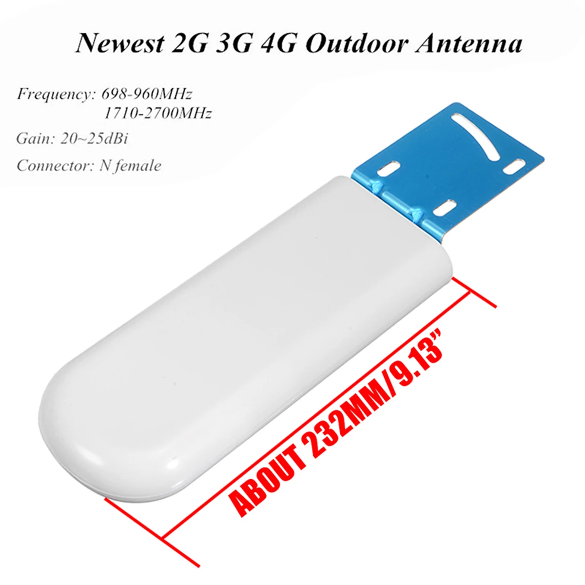 1 шт полнодиапазонная наружная антенна 2G 3g 4G усиленный усилитель сигнала приемник Усилитель белый металл