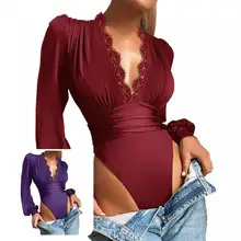 

Stylish Bodysuit Long Sleeve Thin Casual Women Bodysuit Spring Bodysuit Lady Bodysuit