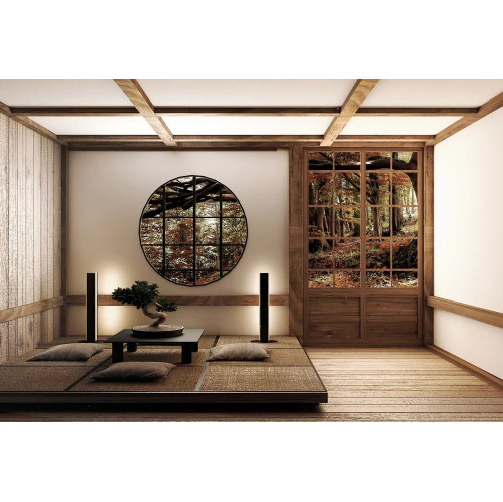 thumbnail image 1 of Fondos fotográficos de retratos interiores con ventana de casa de estilo japonés para sala de estar de Yeele, 1 of 5