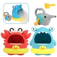 

Outdoor Blowing Bubble Cute Cartoon Shark And Crab Swimming Bathtub Soap Machine Toy For Children Baby Bathing Funny Toys