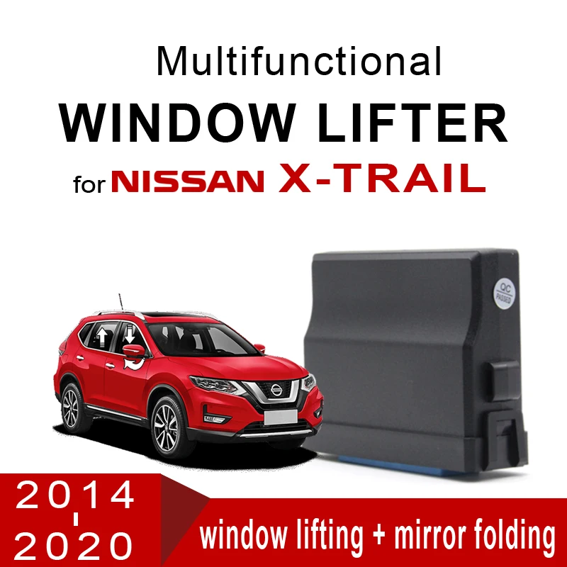 Remote Car Auto Power Window Closer Car Rearview Mirror Folder Security For Nissan X-Trail 2014-2020 Window Lift Car Alarm