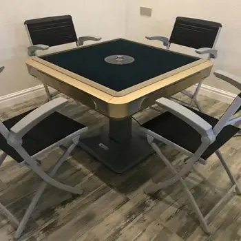 

9999 Mahjong Chair Mahjong Chair Mahjong Special Chair Folding Leather Ribbon Backrest Chair Leather Ribbon Chair Simple