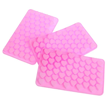 

DIY 55 Cute Ice Cream Maker Mold Mini Heart Shape Food Silicone Ice Cube Mold Fondant Chocolate Tray Mould Kitchen Gadgets Tools