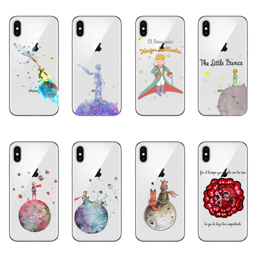 Маленький принц с принтом мягкий из ТПУ силиконовый чехол для Coque Apple iPhone 5 5S SE 6 6S 7 8
