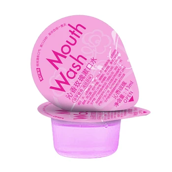 

10Pcs Pink Jelly Cup Mouthwash Portable Particles Tooth Stains Oral Health Tools