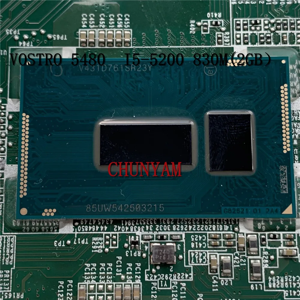 Материнская плата для ноутбука DELL vostro 5480 модель I5 5200U 830M(2G) 5M32N DAJW8GMB8C1 системная 100%