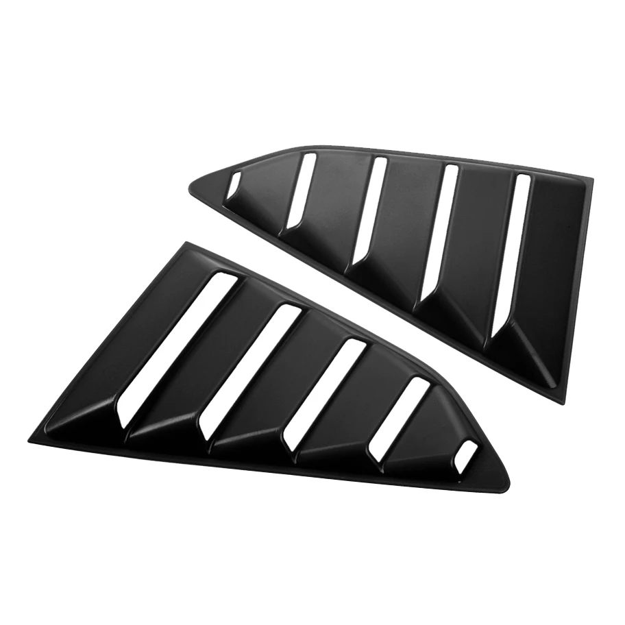 Areyourshop 1 пара ABS боковая панель с прорезями на окно крышка Совок черный подходит для Chevrolet Camaro- панель с прорезями на окно крышка автозапчасти