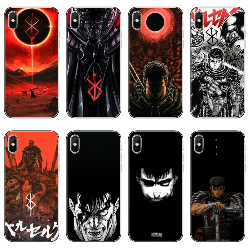 Чехол Berserk для телефона с аниме-аксессуарами Xiaomi Redmi Note 9S 9T 9 8 8T 7 6 5A 9C 9A 7A K20 6A S2 Pro |