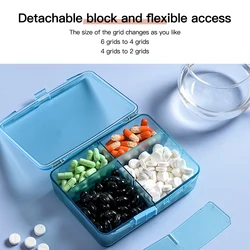 Large Travel Pill Box Portable Medicine Case First-Aid Kit Plastic Pill Case Weekly Medicine Storage Pill Organizer Box