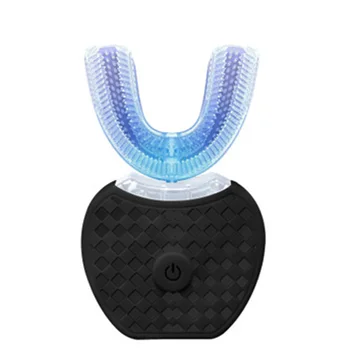 

2 Generations Sonic Automatic Electric Toothbrush 360 Degree Teeth Whitening Blue Cold Light Intelligent Silicone Toothbrush