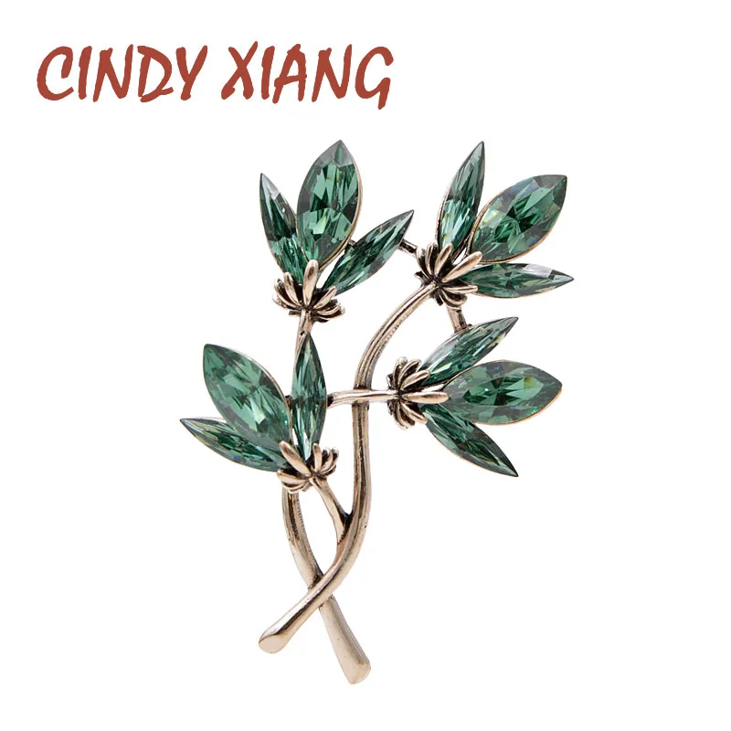 Женская Брошь В Виде Цветка CINDY XIANG Винтажная брошь в виде цветка с кристаллами