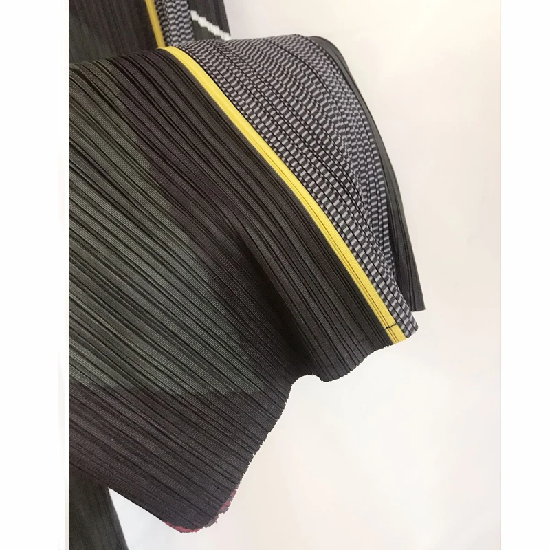 Miyake Fold комплект из двух предметов, модная нательная майка с геометрическим рисунком+ Прямые брюки, костюм