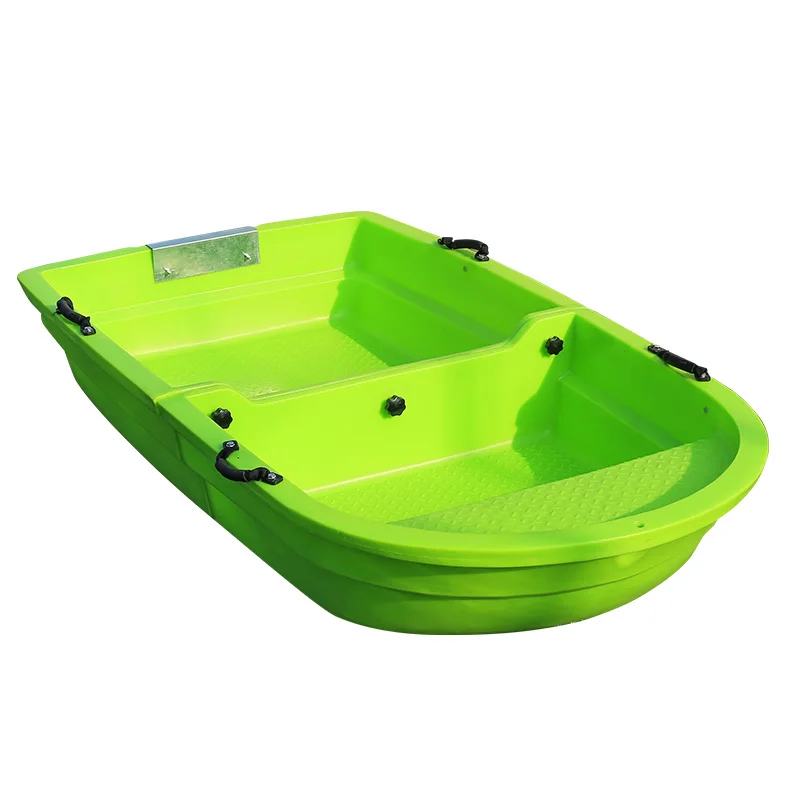 2.2m PE boat 2,2 метров зеленая PE маленькая двойная Складная лодка с сегментом портативного сплайсинга пластиковая лодка с подвесным мотором - Цвет: 2.2m PE boat
