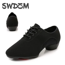 SWDZM Men Latin Dance Shoes Ballroom Modern Tango Jazz soft sole Oxford Shoes practice dance shoes Men Dance Sneaker size 34-45