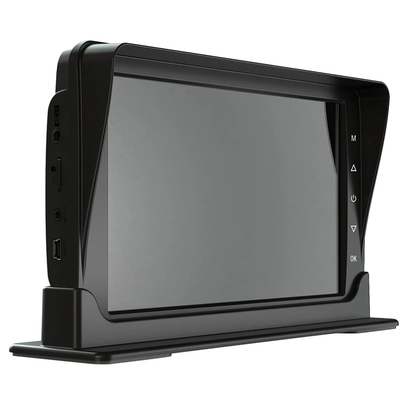 

New 7 Inch LCD Wired Car Monitor HD Display Wired Reverse Camera Parking System Driving Recorder for Car Rearview Monitors for T
