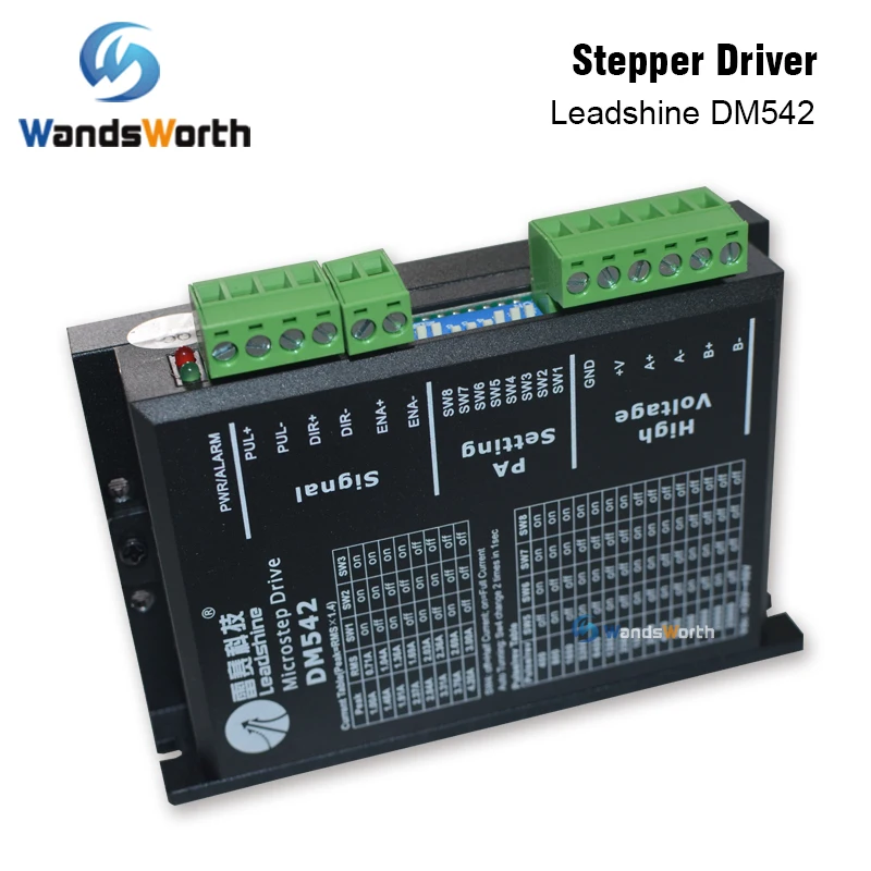 Wandsworth Leadshine 2 трехфазного шагового двигателя DM542 20-50VAC 1,0-4.2A для Co2 лазерной гравировки резки