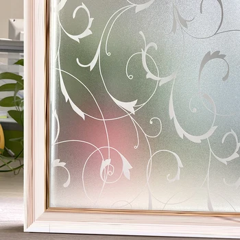 

Matte Window Film Stained Glass Decorative Uv Window Sticker Privacy Frosted Adhesive Film Window Decal for Glass Window Vine