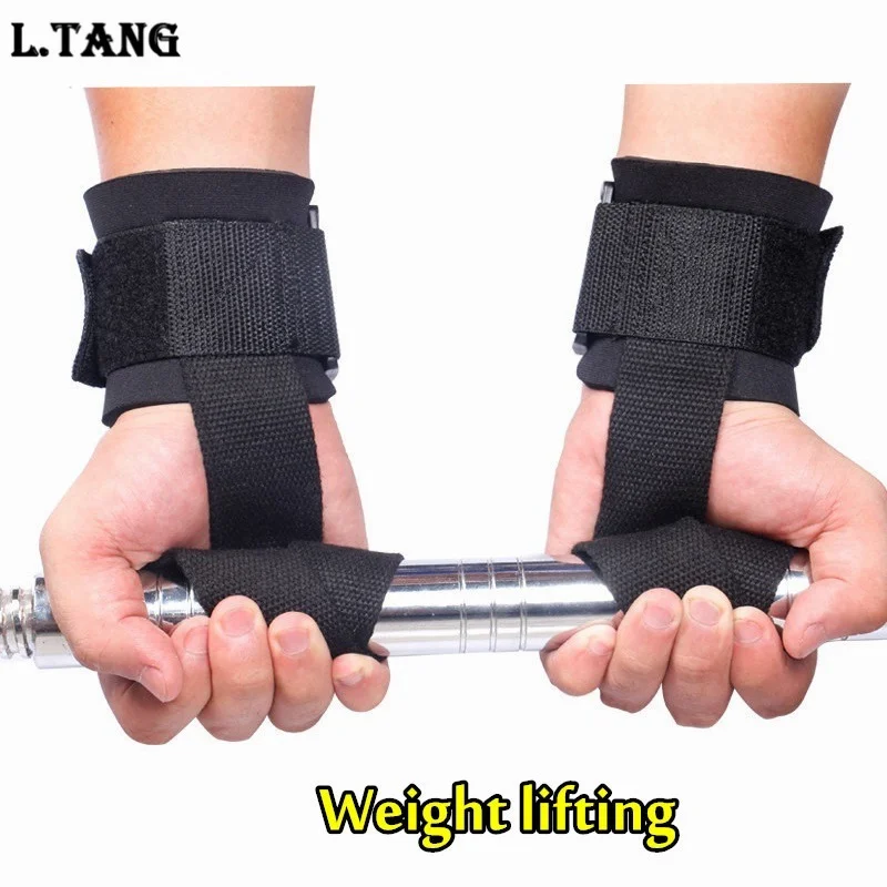 Fitness WeightLifting Wrist Support Straps Sports Gloves Protector Gym Weight Lifting Straps S093