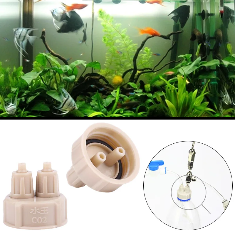 Генератор аквариума крышка бутылки Guage CO2 диффузор растения системы Рыбы DIY для посаженных пластиковых воздуха