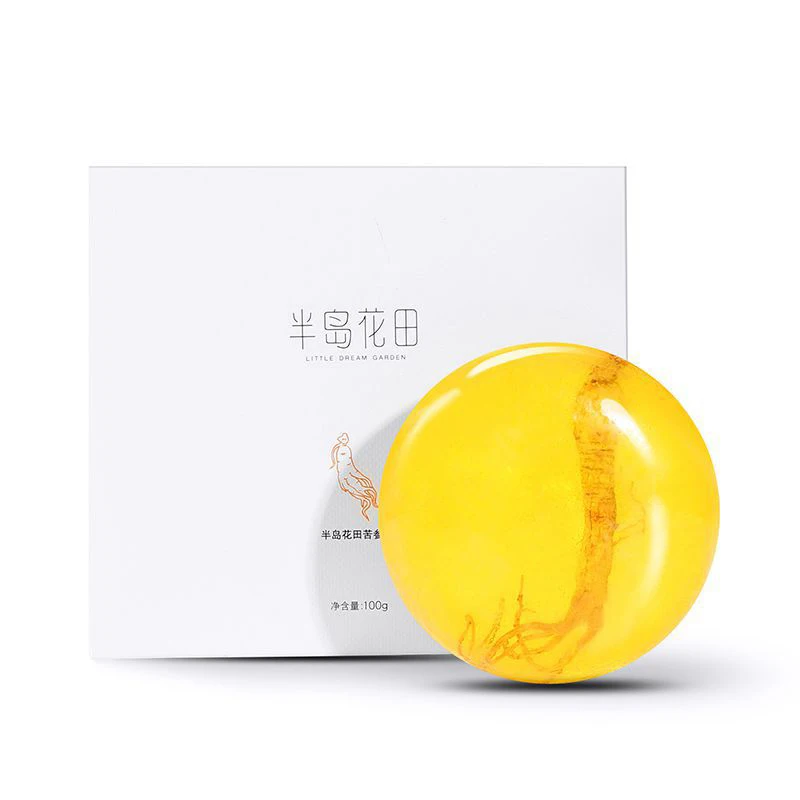 Natural Bitter Ginseng Handmade soap Eliminating Mites Ginseng Sea Salt Essential Oil Facial Soap