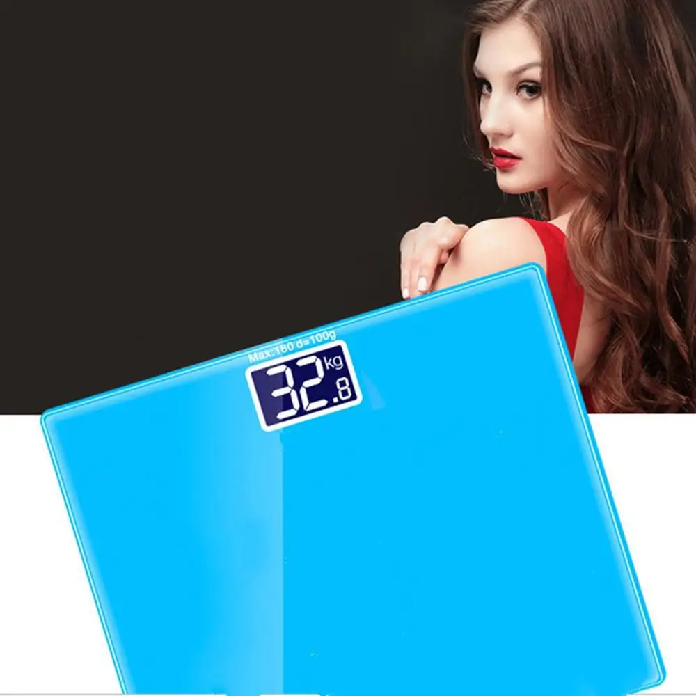 180kg Mini Electronic Body Scales LCD Display Weighing Digital Weight Scale High-Precision Advertising Bathroom Floor Scales
