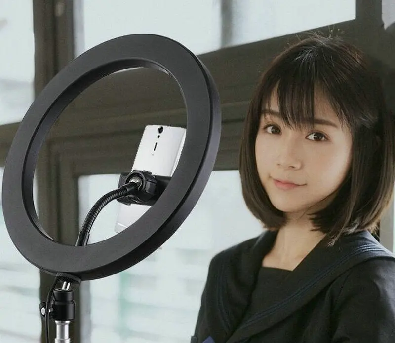 

LED Ring Light fill Lamp Camera casting USB Powered w/tripod Stand Dimmable Photo Studio Selfie Phone Holder Youtube Live stream